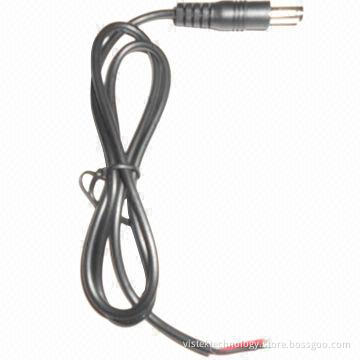DC Power Cable with DC Jacket Measures 2.1 x 5.5 or 2.5 x 5.5mm